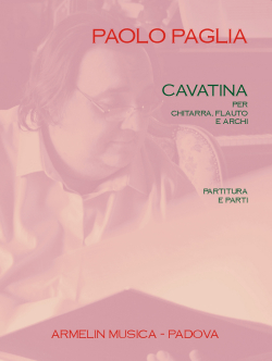Armelin Musica Cavatina per Chitarra Flauto e Archi noty