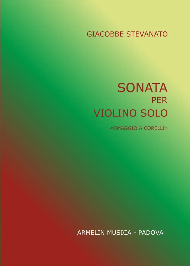 Armelin Musica Sonata per violino solo noty pro housle