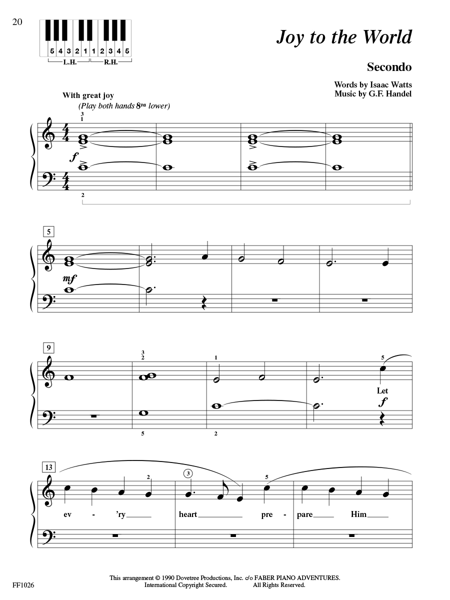 Faber DuetTime Piano Christmas čtyřruční noty vánoční