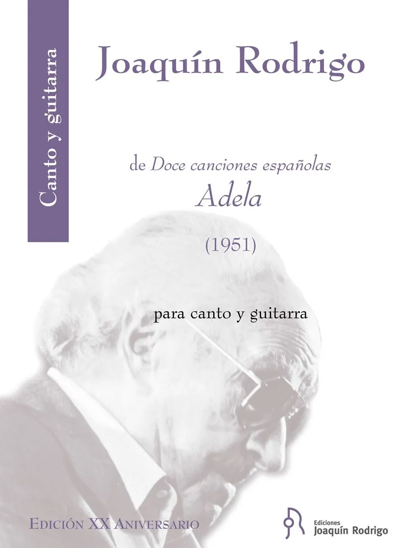Ediciones Joaquín Rodrigo Adela noty PDF zpěv kytara