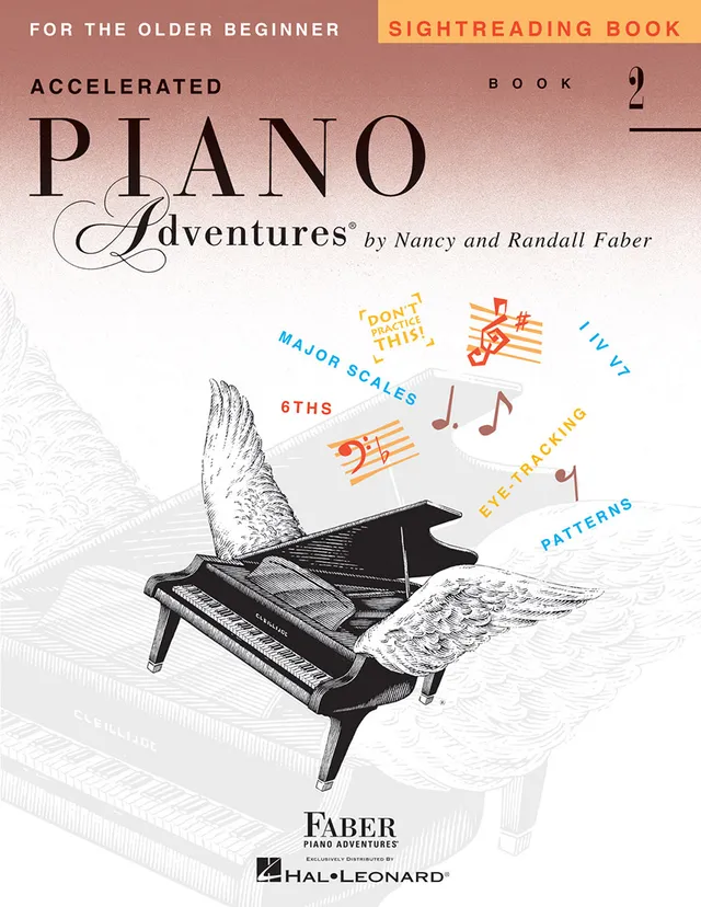 Faber Accelerated Piano Adventures Sightreading Book 2 noty na klavír