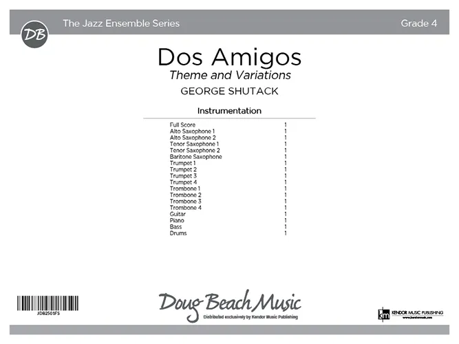 Kendor Music Dos Amigos partitura pro dvě trubky Big Band