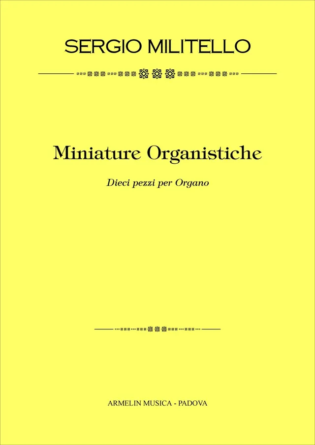 Armelin Musica Miniature Organistiche noty pro varhany