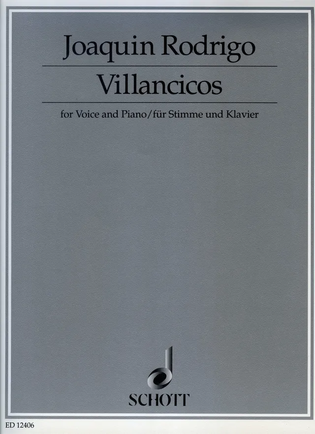 Ediciones Joaquín Rodrigo Tres villancicos noty hlas klavír 7 min