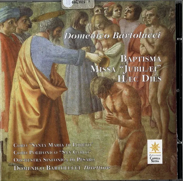 Armelin Musica Baptisma Missa Jubilaei Haec Dies noty