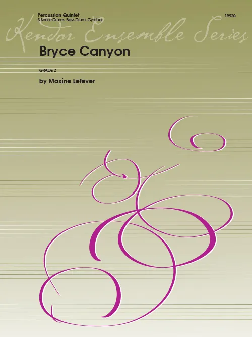 Kendor Music Bryce Canyon noty pro bicí ansámbl