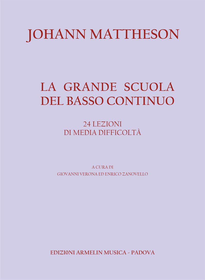Armelin Musica La grande scuola basso continuo noty