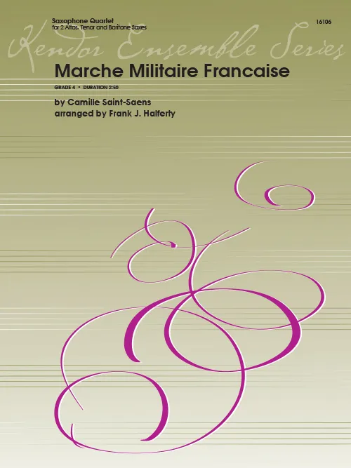 Kendor Music Marche Militaire Francaise kvartet noty