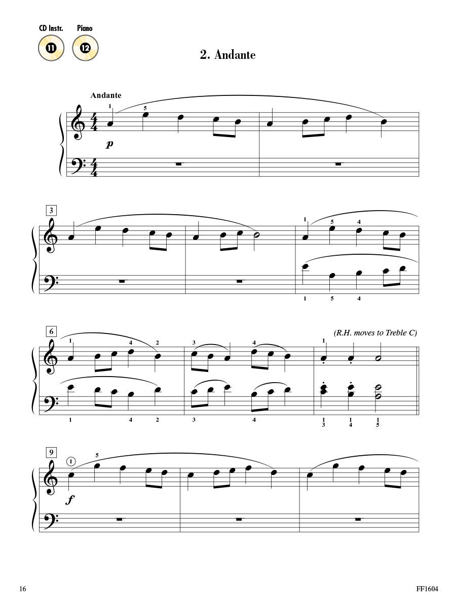 Faber Piano Adventures 2A Gold Star noty klavír
