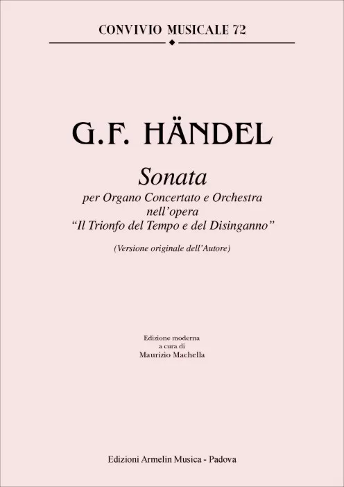 Armelin Musica Sonata per organo concertato e orchestra noty