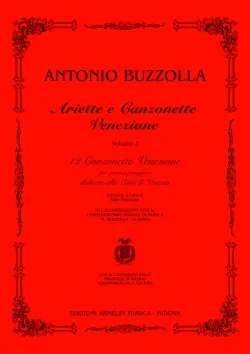 Armelin Musica Ariette e Canzonette Veneziane 3 noty zpěv