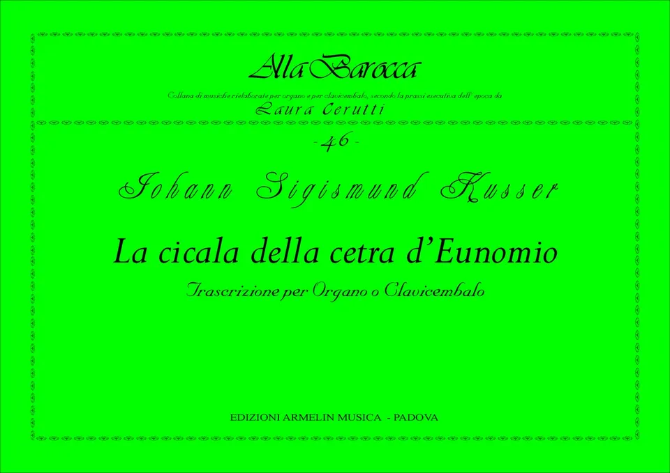 Armelin Musica La Cicala della cetra d’Eunomio noty