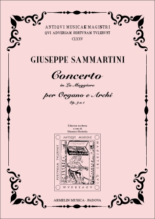 Armelin Musica Concerto in La magg. op. 9 n. 1 noty