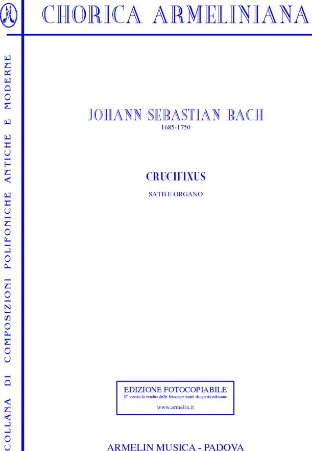 Armelin Musica Crucifixus noty ověřené vydání