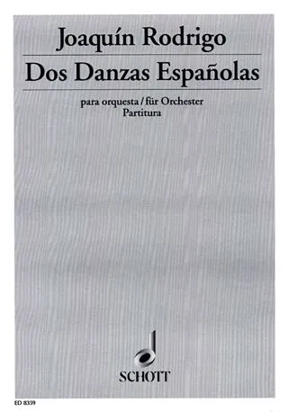 Ediciones Joaquín Rodrigo Dos danzas españolas noty orchestr