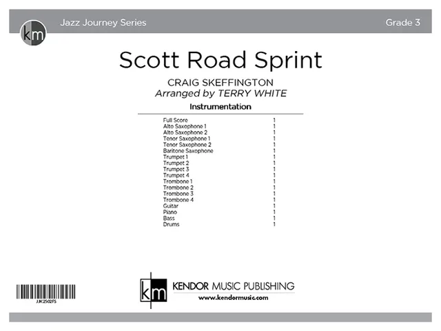 Kendor Music Scott Road Sprint noty swing partitura