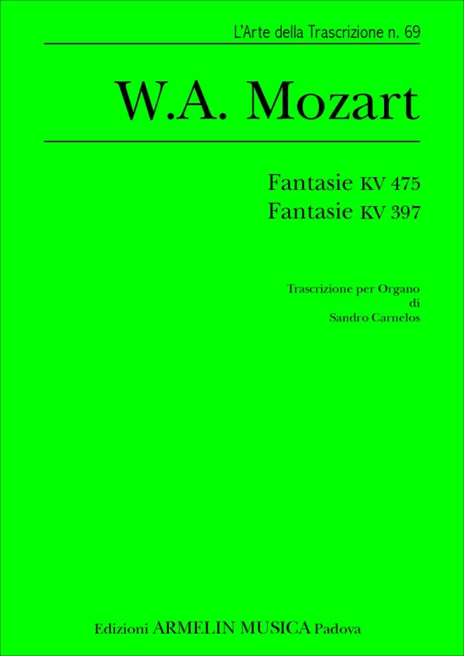 Armelin Musica Fantasia KV 475 e KV 397 noty pro klavír