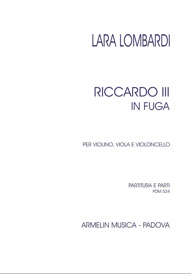 Armelin Musica Riccardo III in fuga noty