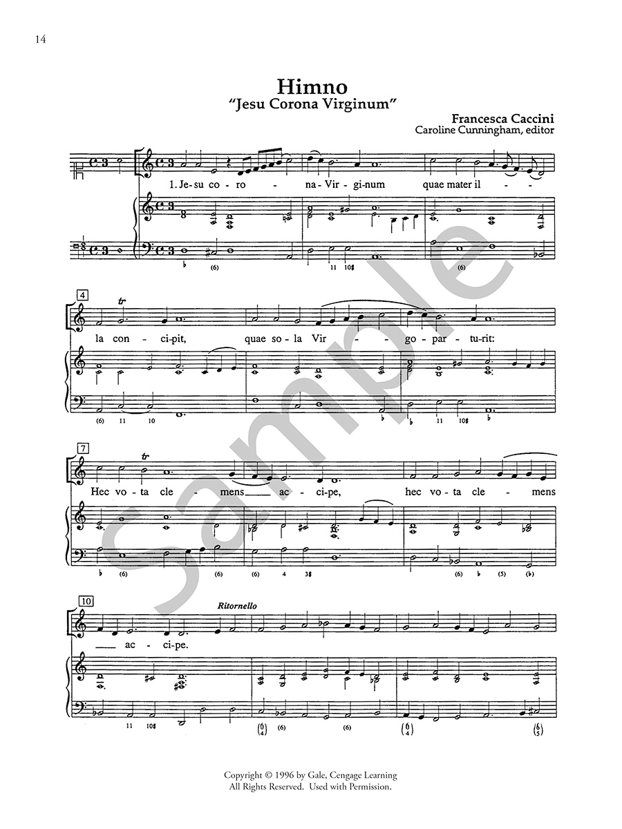 Hildegard Publishing Company Seven Pieces noty soprán continuo