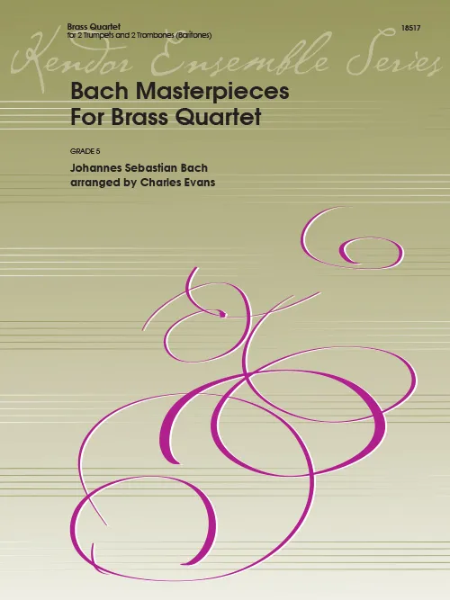 Kendor Music Bach Masterpieces For Brass Quartet noty pro kvartet
