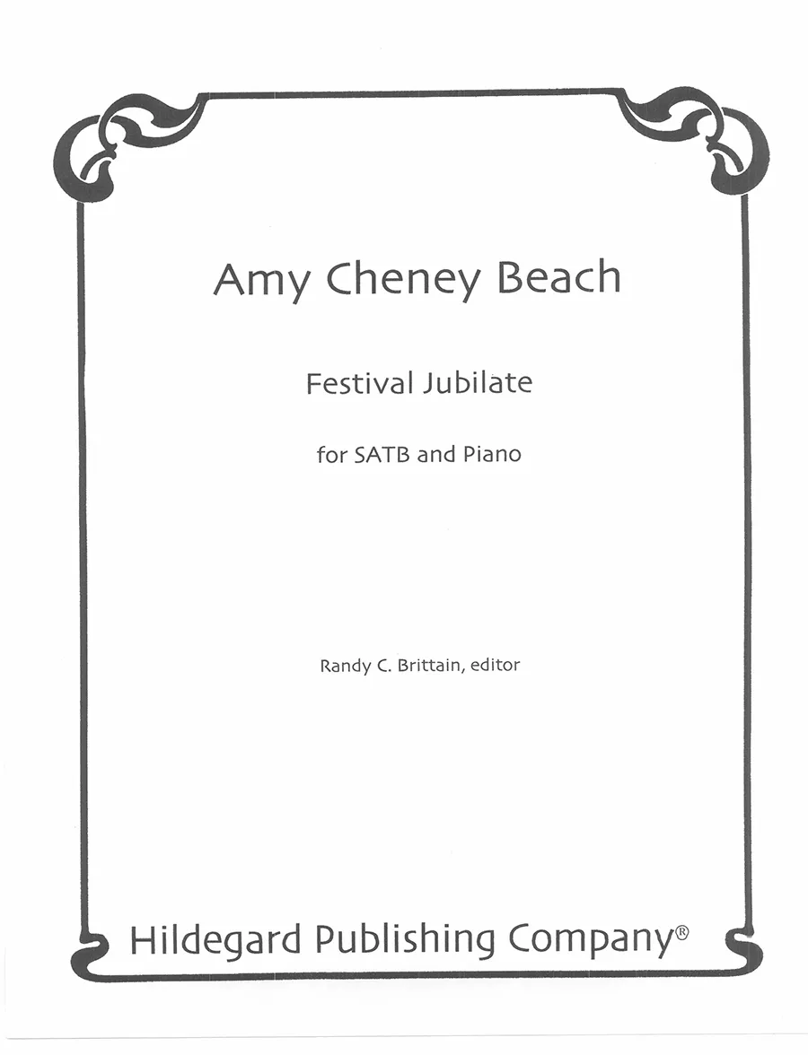 Hildegard Publishing Festival Jubilate Op. 17 noty SATB klavír
