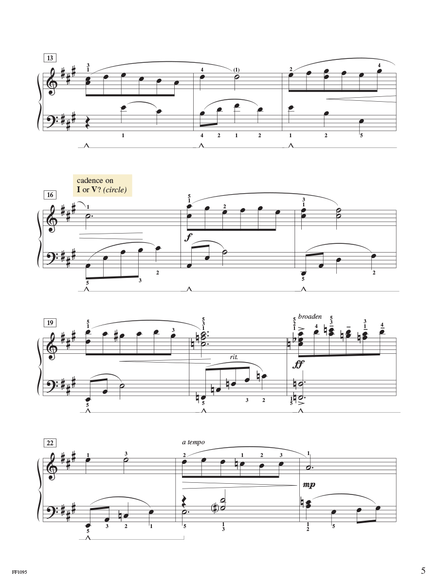 Faber Piano Adventures Level 5 Performance noty pro klavír