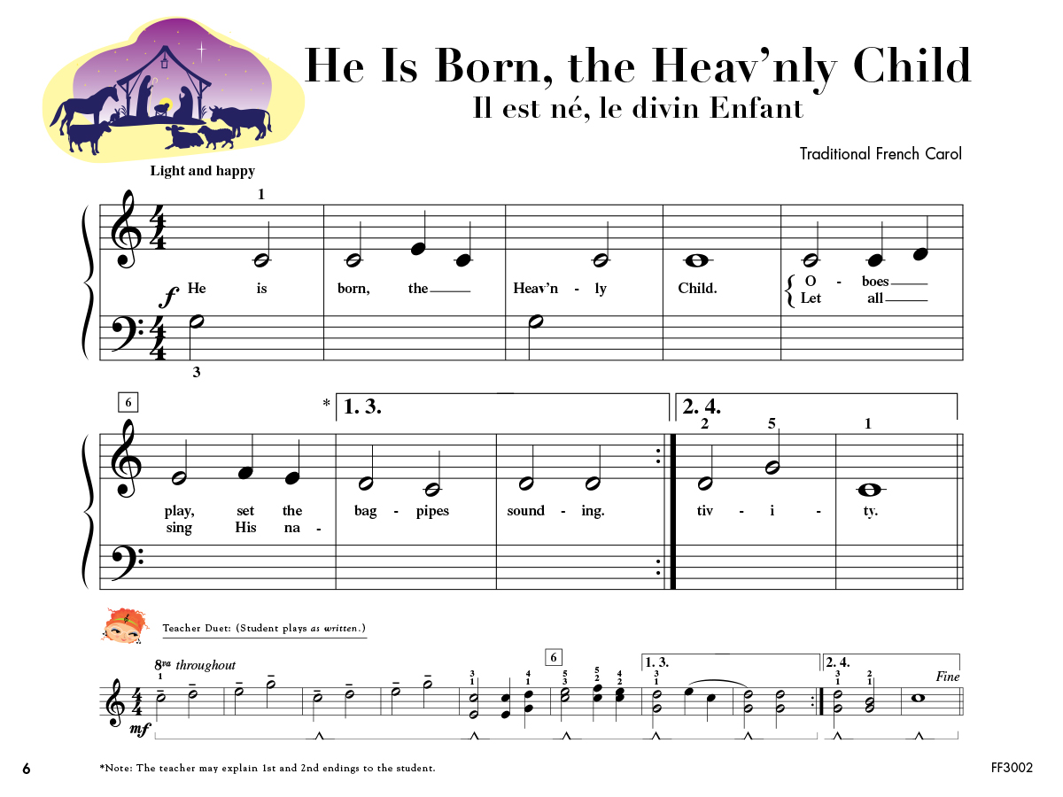 Faber Piano Adventures My First Piano Adventure Christmas Book B noty B