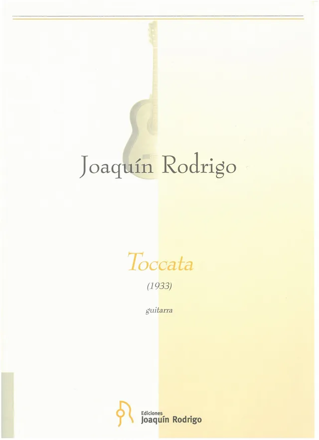 Ediciones Joaquín Rodrigo Toccata noty pro kytaru 8 minut