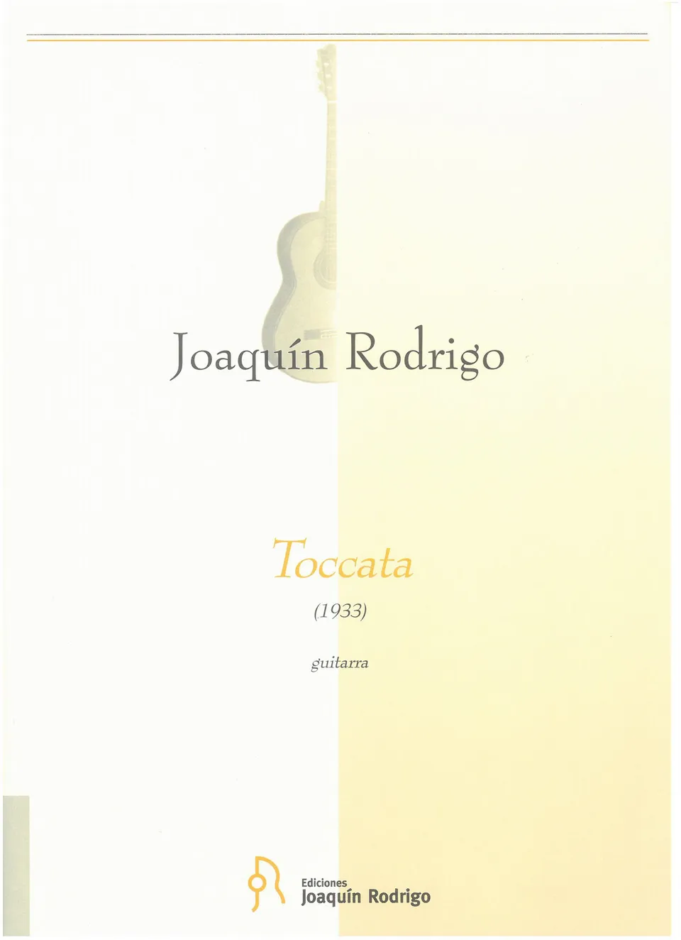 Ediciones Joaquín Rodrigo Toccata noty pro kytaru 8 minut