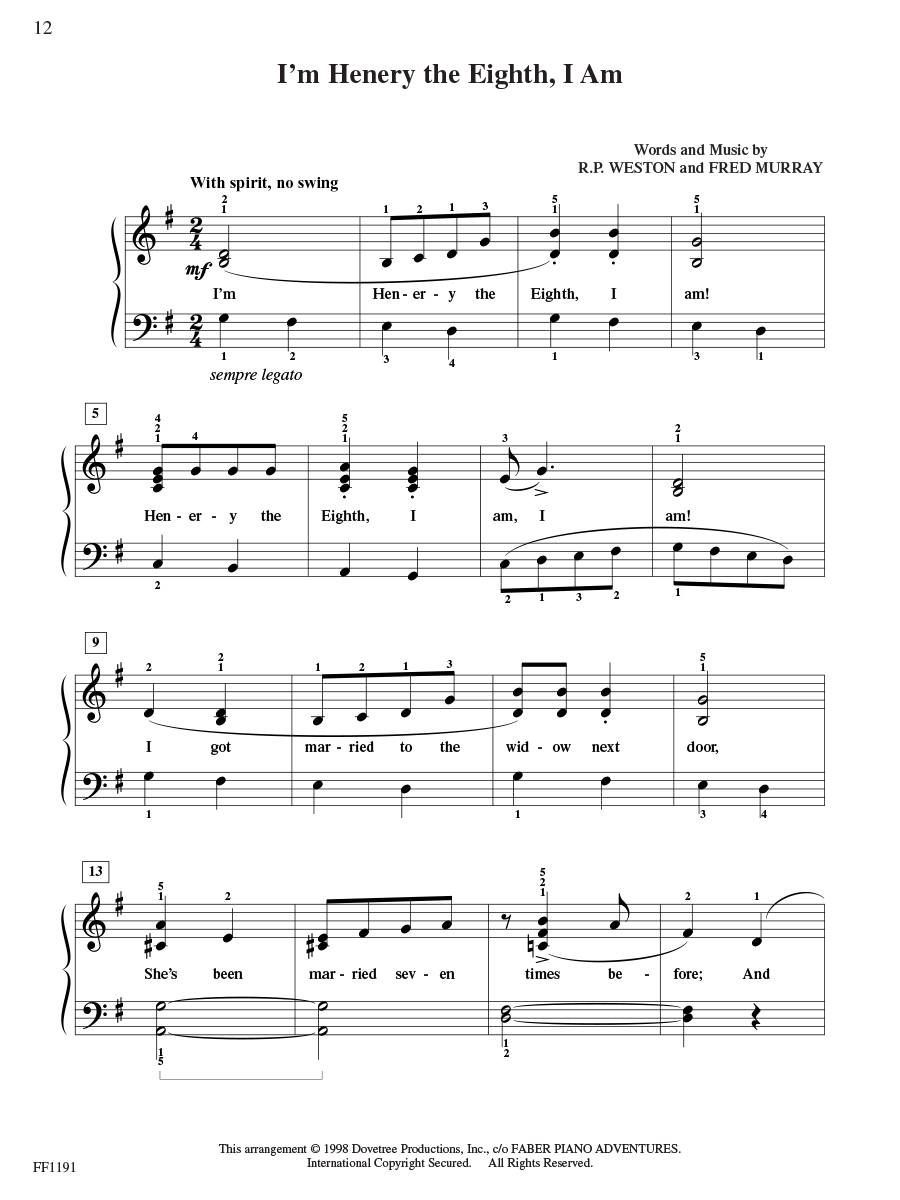 Faber Piano Adventures BigTime Piano Favorites noty pro klavír pro mírně pokročilé