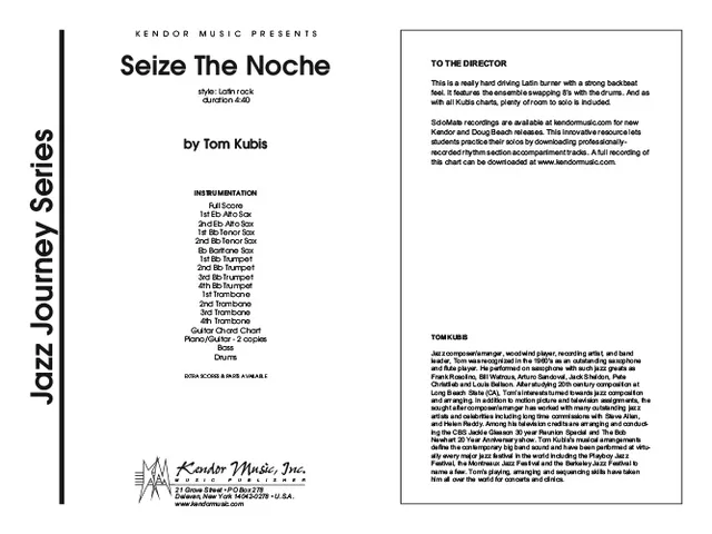 Kendor Music Seize The Noche partitura latin rock