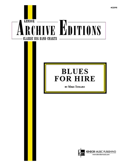 Kendor Music Blues For Hire noty pro big band shuffle
