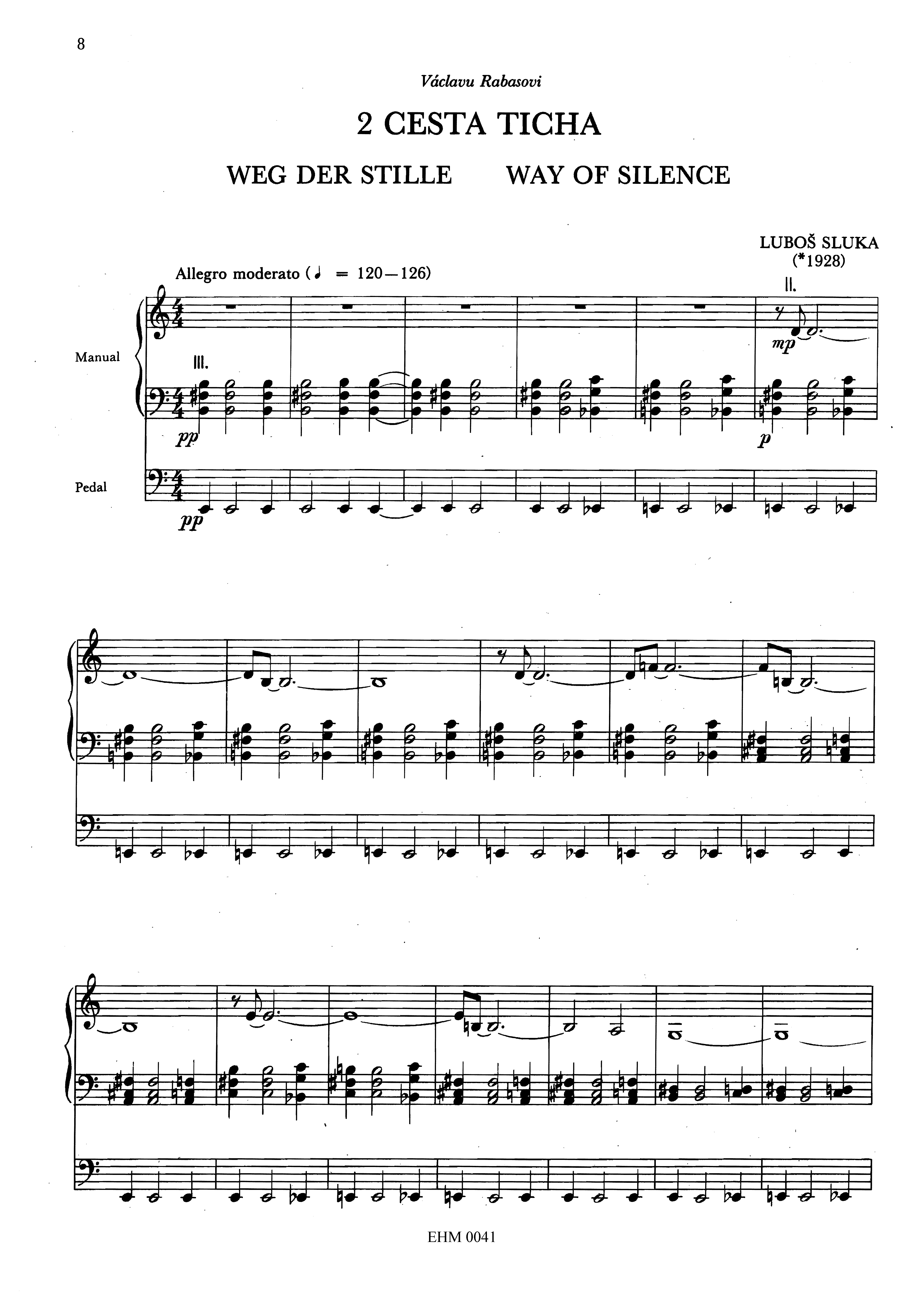 Editio Musica Humana Cesty Wege Ways noty 40 stran