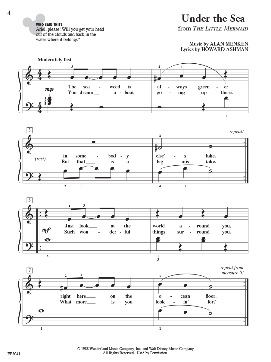 Faber Piano Adventures ShowTime Piano Disney noty level 2A