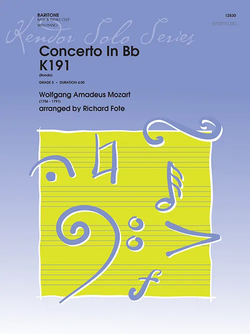 Kendor Music Concerto In Bb K191 noty baryton sólo