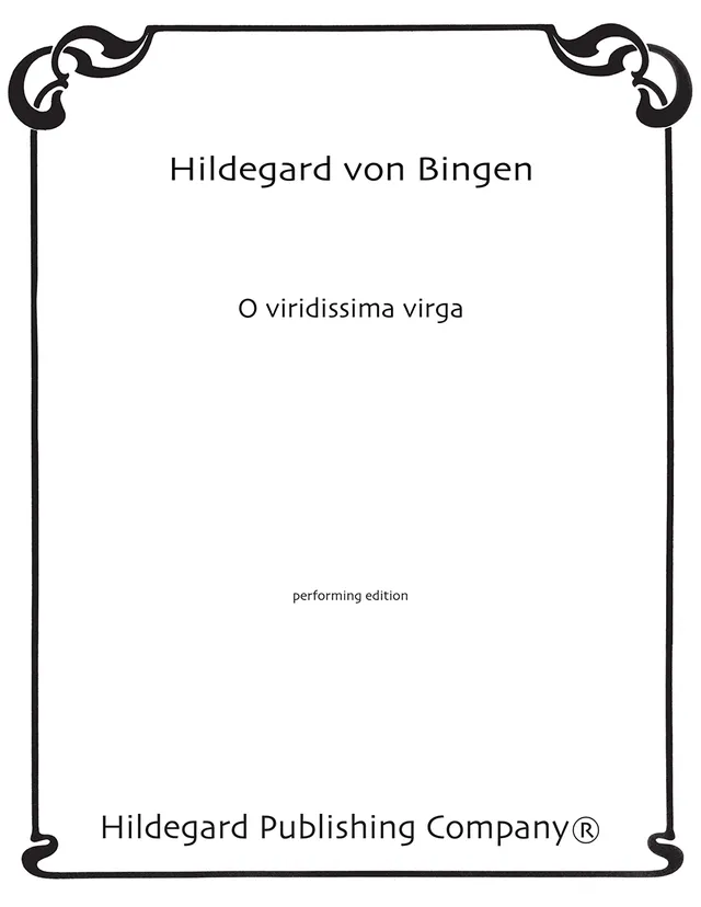 Hildegard Publishing O viridissima virga noty sborová sada 10 ks