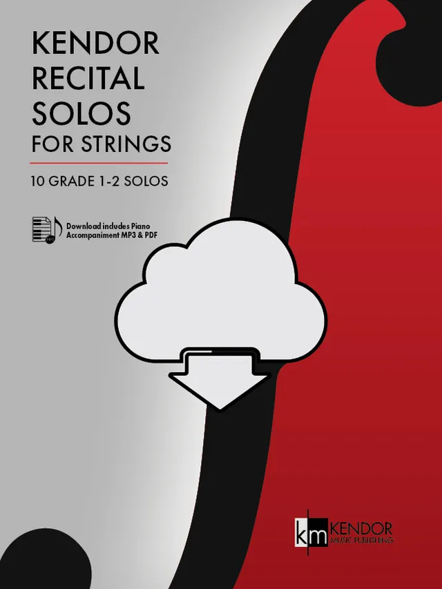 Kendor Music Recital Solos for Strings klavírní doprovod MP3 PDF