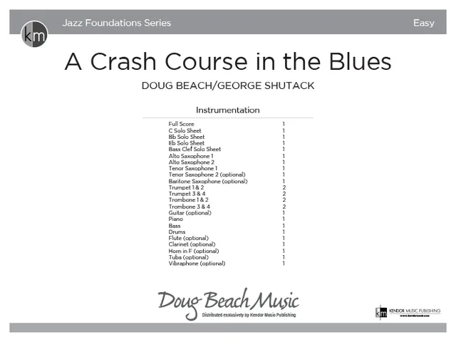 Kendor Music A Crash Course in the Blues partitura full score