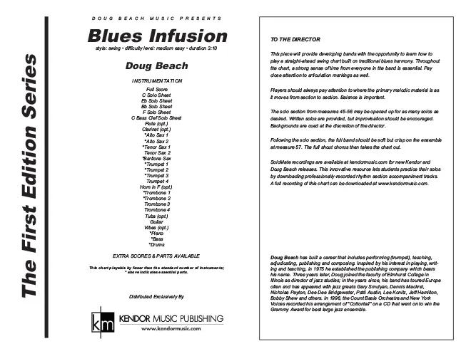 Kendor Music Blues Infusion noty full score swing