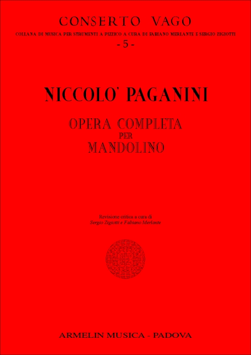 Armelin Musica Opera completa per mandolino noty pro mandolínu