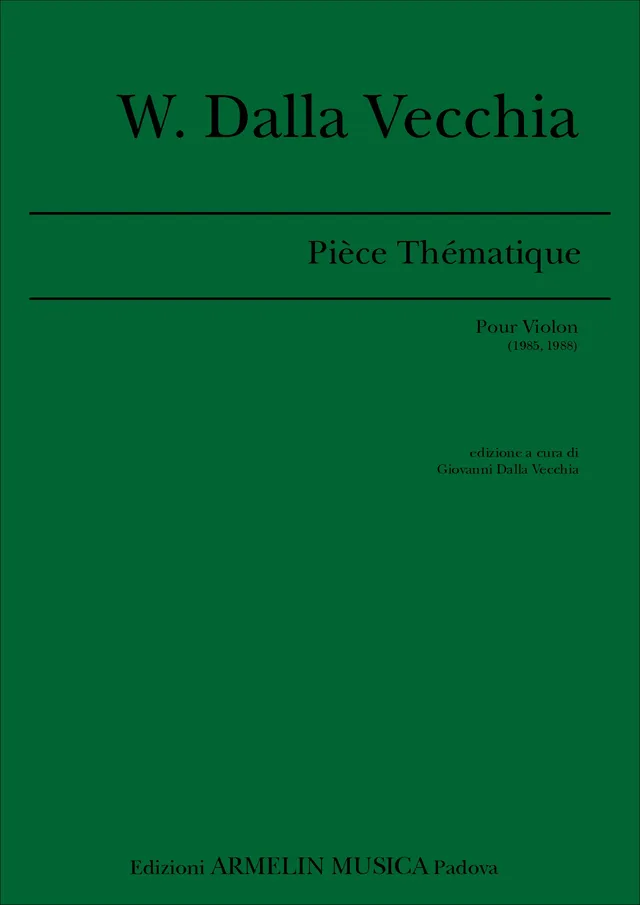 Armelin Musica Pièce Thématique housle noty sólo