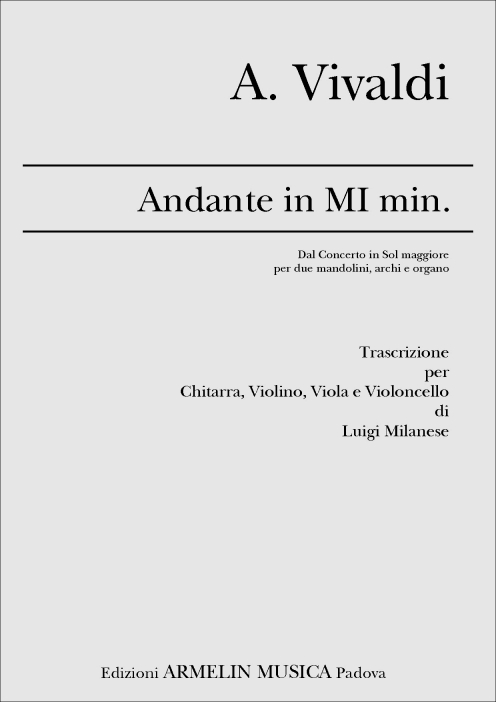 Armelin Musica Andante per chitarra e quartetto d’archi noty pro kytaru