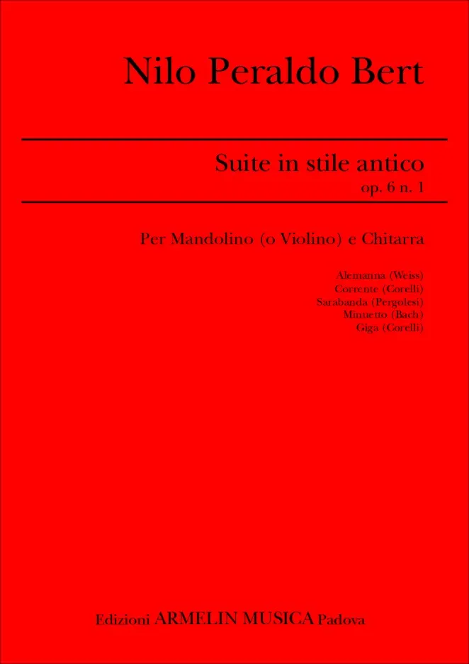 Armelin Musica Suite in stile antico op. 6 č. 1 noty
