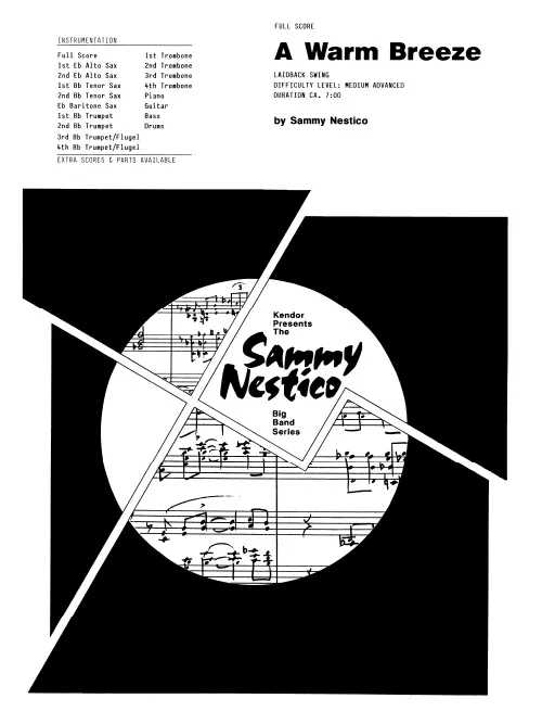 Kendor Music A Warm Breeze partitura Full Score swing