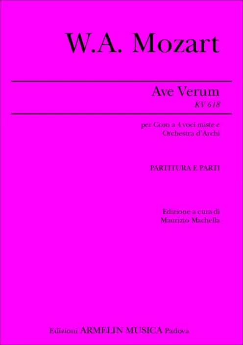 Armelin Musica Ave verum KV 618 noty