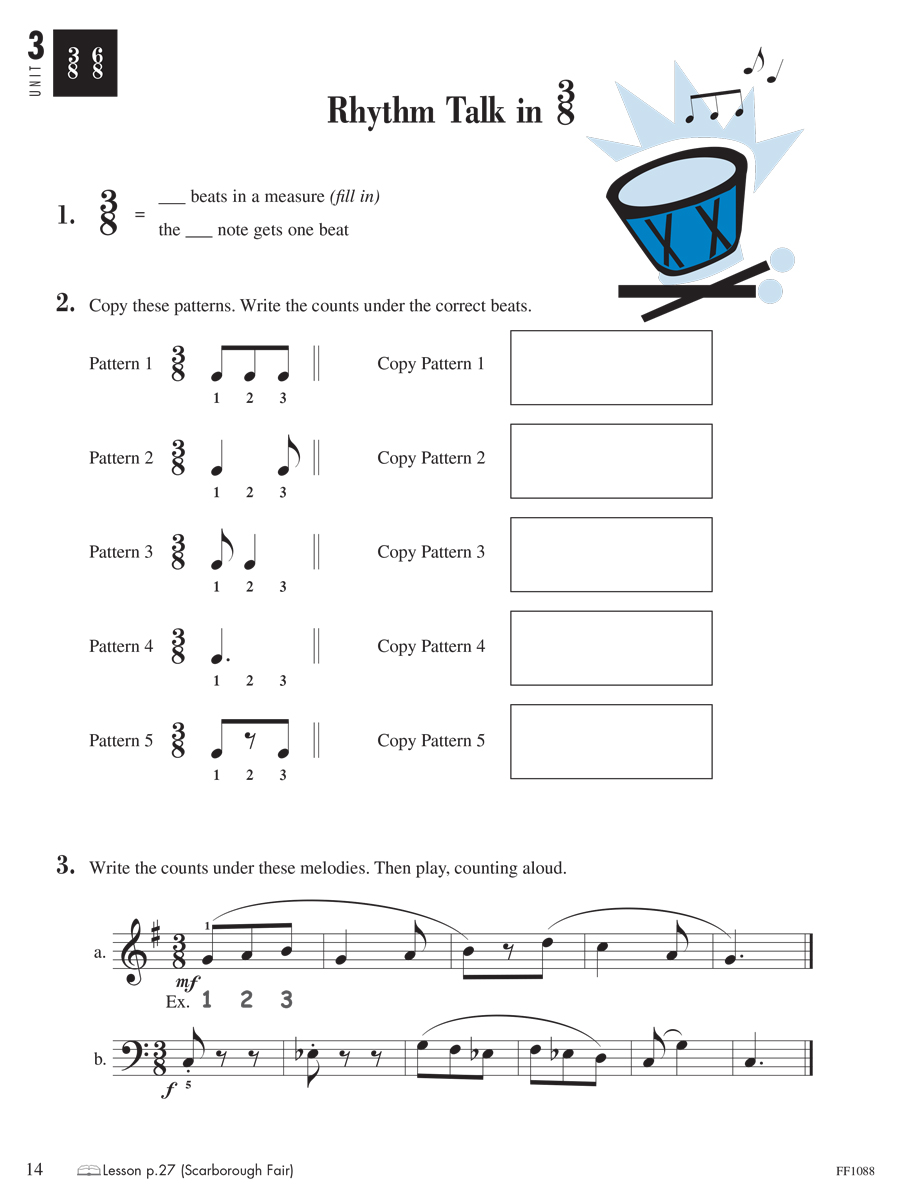 Faber Piano Adventures Level 3A Theory Book 2nd Edition teorie
