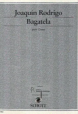 Ediciones Joaquín Rodrigo Bagatela noty pro klavír