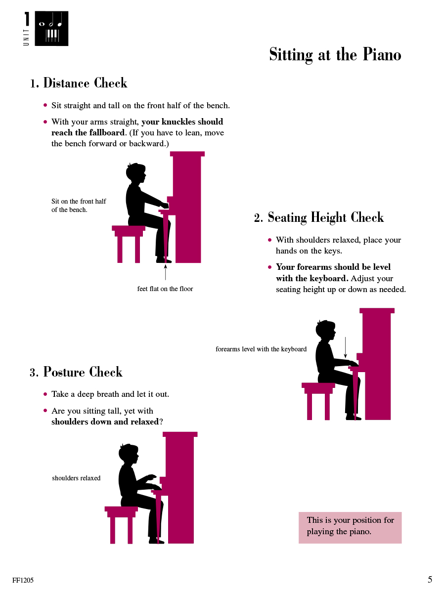 Faber Accelerated Piano Adventures Lesson Book 1 noty pro klavír C pozice