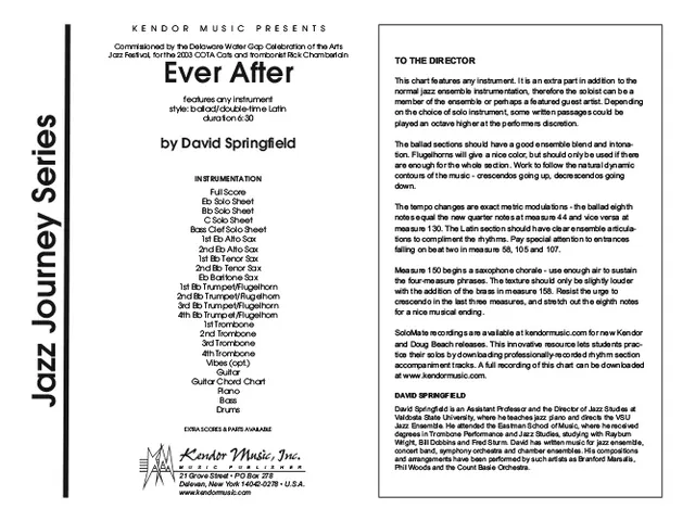 Kendor Music Ever After Full Score noty pro orchestr