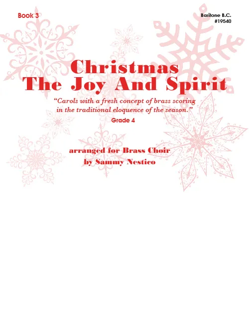 Kendor Music Christmas Joy Spirit Book 3 noty Baritone BC